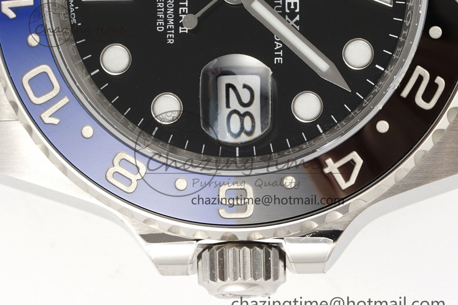 MiroTime 0419 GMT Master II 126710 BLNR Batman 904L SS C+F 1:1 Best Edition Black Dial on Jubilee Bracelet SH3285 CHS BestValue 1956